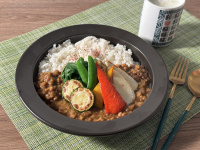 春野菜扁豆絞肉咖哩飯
