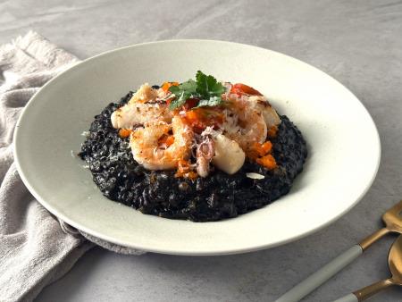 深海墨魚黑咖哩&海鮮燉飯