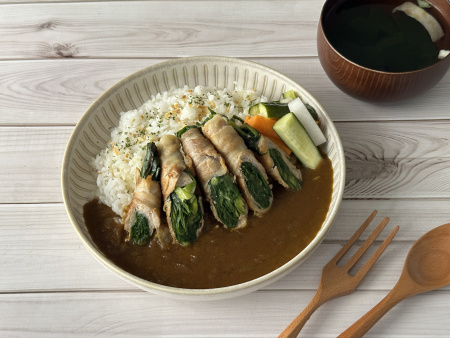 韭菜肉捲咖哩