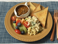 菌菇蕃茄牛肉早餐拼盤