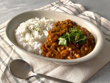野菜絞肉咖哩飯