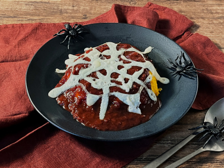 蛛網黑咖哩蛋包飯